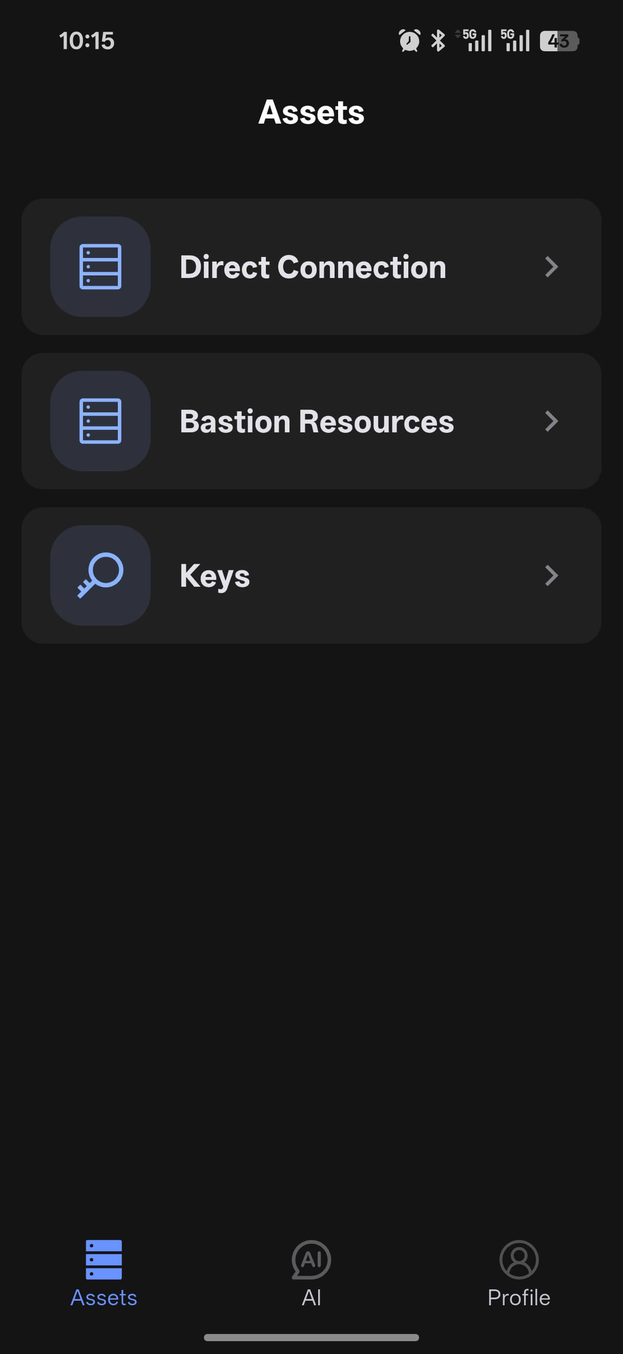 AI Dialog mobile page